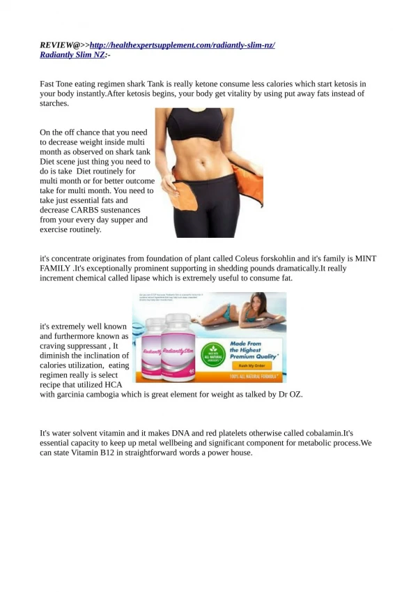 REVIEW@>>http://healthexpertsupplement.com/radiantly-slim-nz/