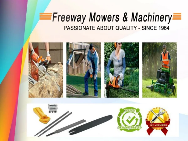 Chainsaws Hoppers crossing from freeway mowers: