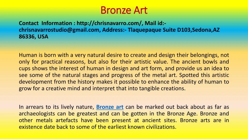 bronze art