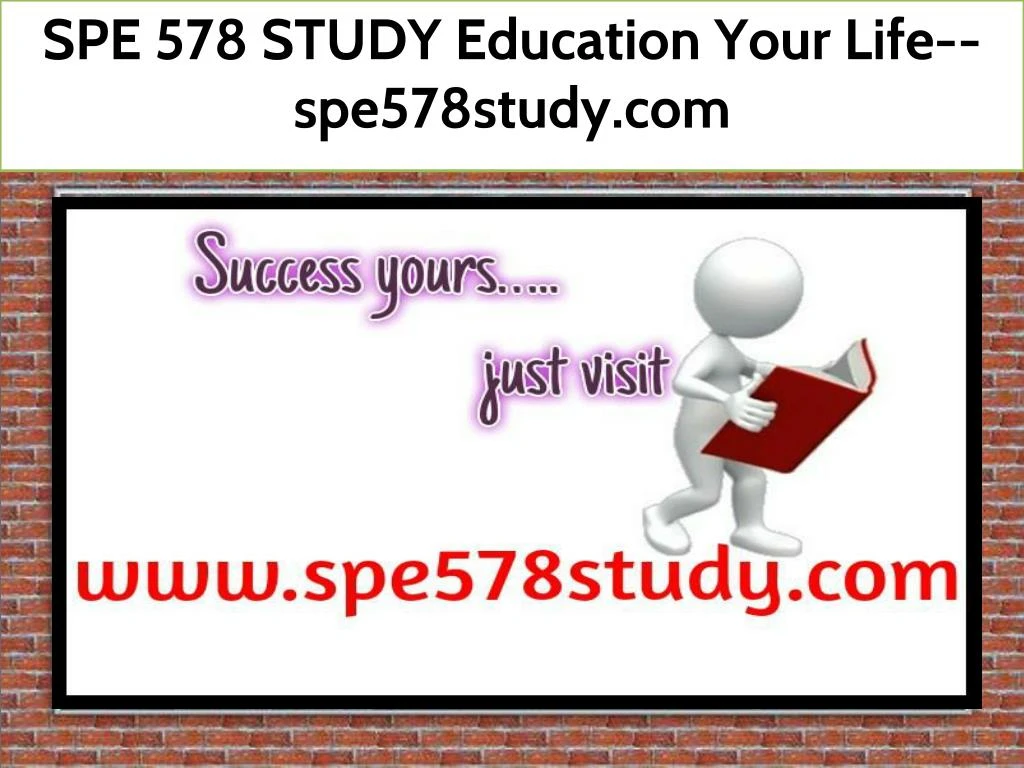 spe 578 study education your life spe578study com