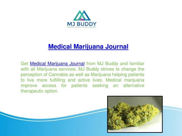 MJ Buddy | Medical Marijuana Journal