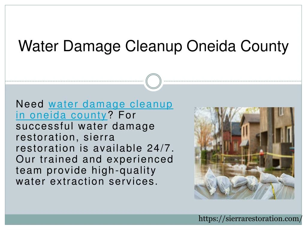 water damage cleanup oneida county