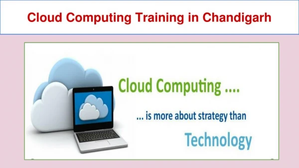 Cloud computing training in chandigarh