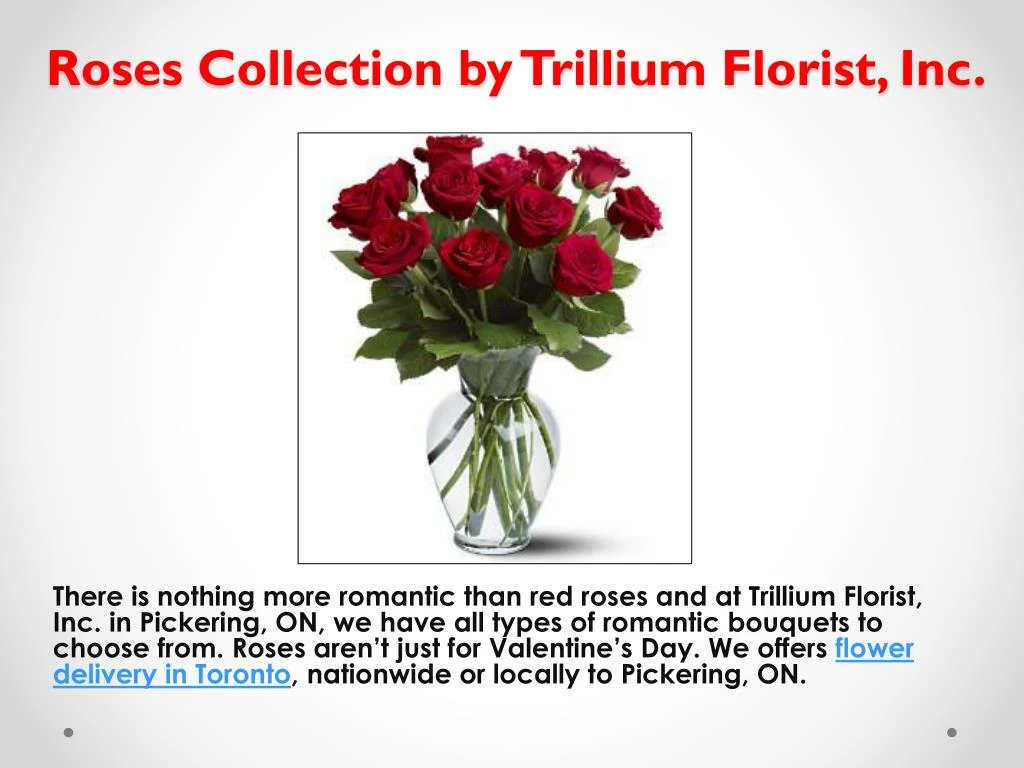 roses collection by trillium florist inc