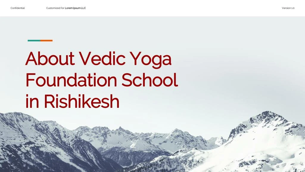 about vedic yoga foundation school in rishikesh