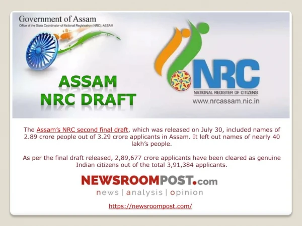 Assamâ€™s NRC (National Register for Citizens) Final Draft | NewsroomPost
