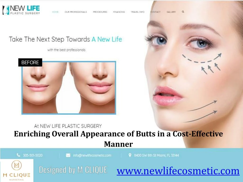 enriching overall appearance of butts in a cost