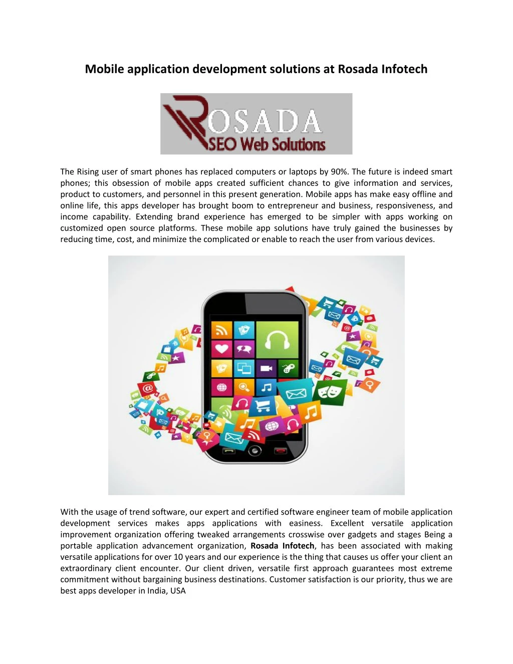 mobile application development solutions