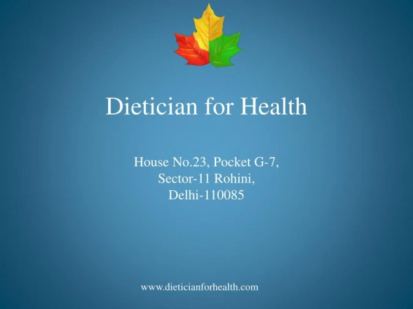 Best Online Nutritionist - Dietician for Health