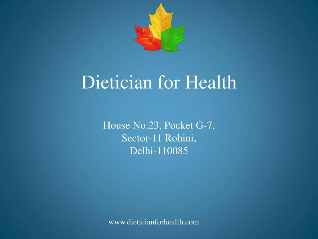 dietician for health