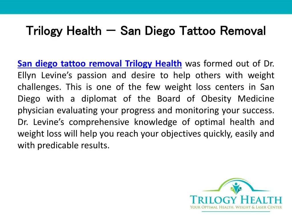 trilogy health san diego tattoo removal