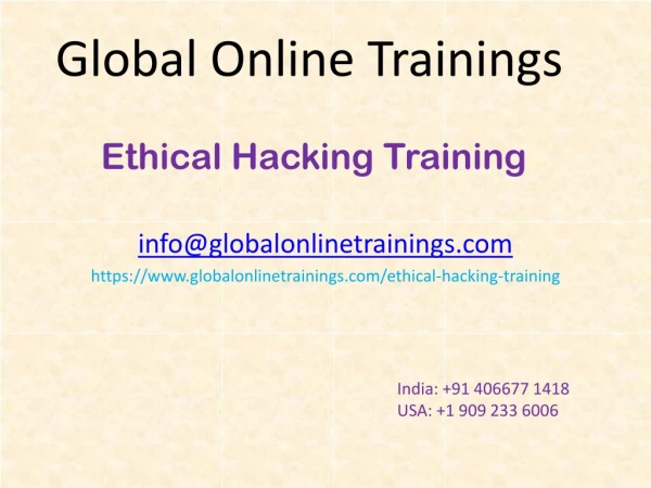 Ethical Hacking Training | Best Ethical Hacking Online Training - GOT