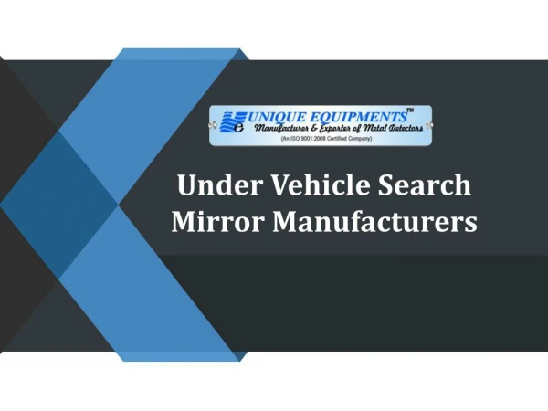 Under Vehicle Search Mirror Manufacturers