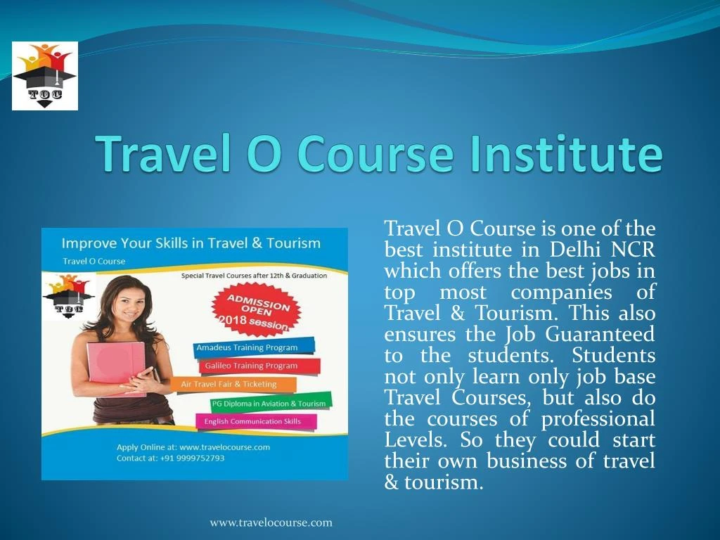 travel o course institute