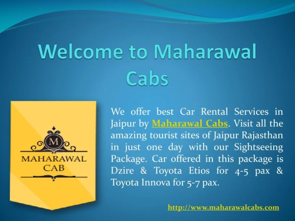 Car Rental in Jaipur Rajasthan Which Has 24 Hours Roadside Help