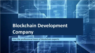 Blockchain Development Company | Private Blockchain Development - slide 1
