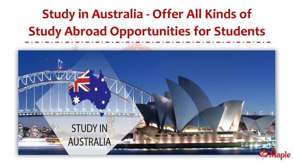study in australia offer all kinds of study