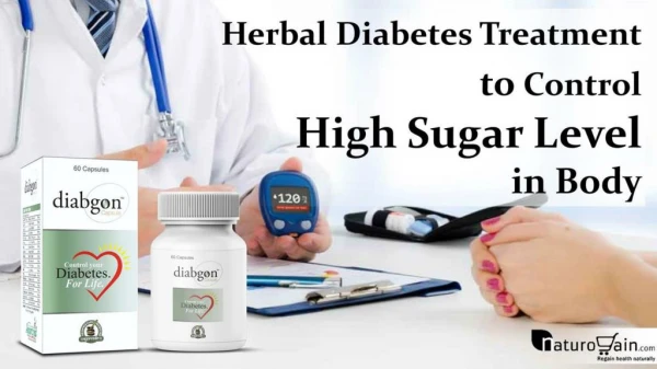 Herbal Diabetes Treatment to Control High Sugar Level in Body