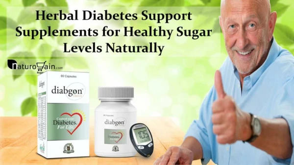 Herbal Diabetes Support Supplements for Healthy Sugar Levels Naturally