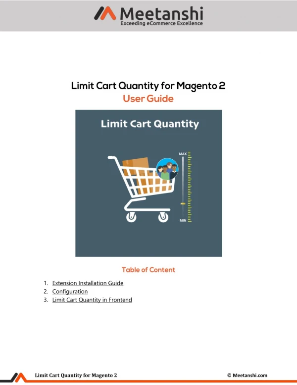 Magento 2 Limit Cart Quantity