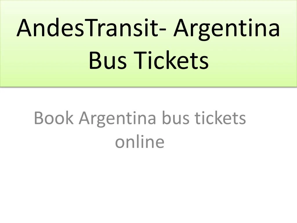 andestransit argentina bus tickets