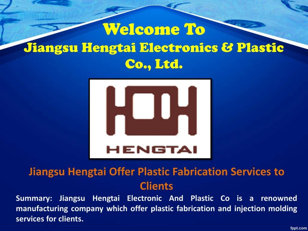 welcome to jiangsu hengtai electronics plastic co ltd
