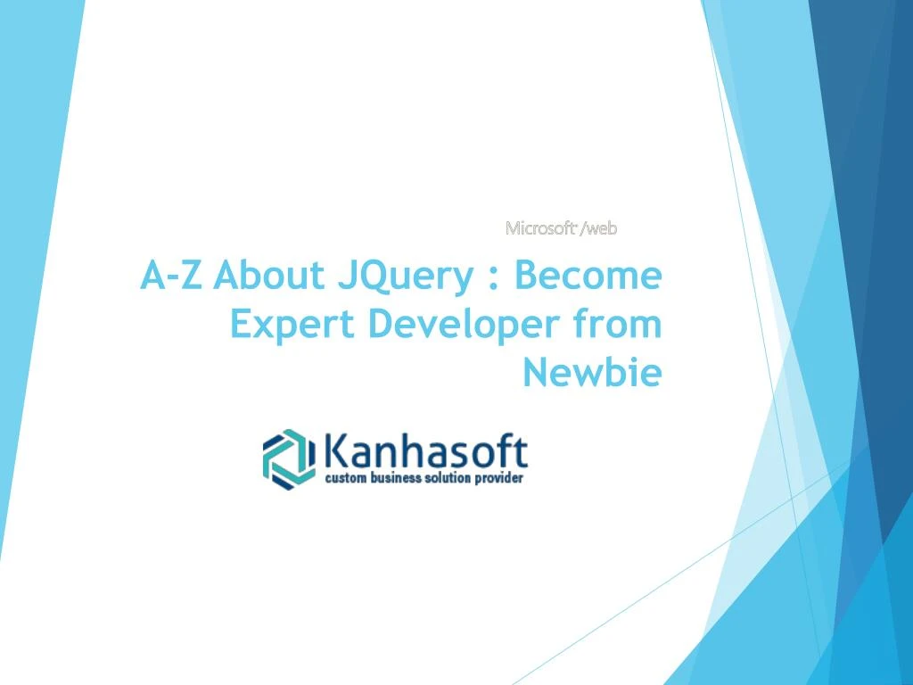 a z about jquery become expert developer from newbie