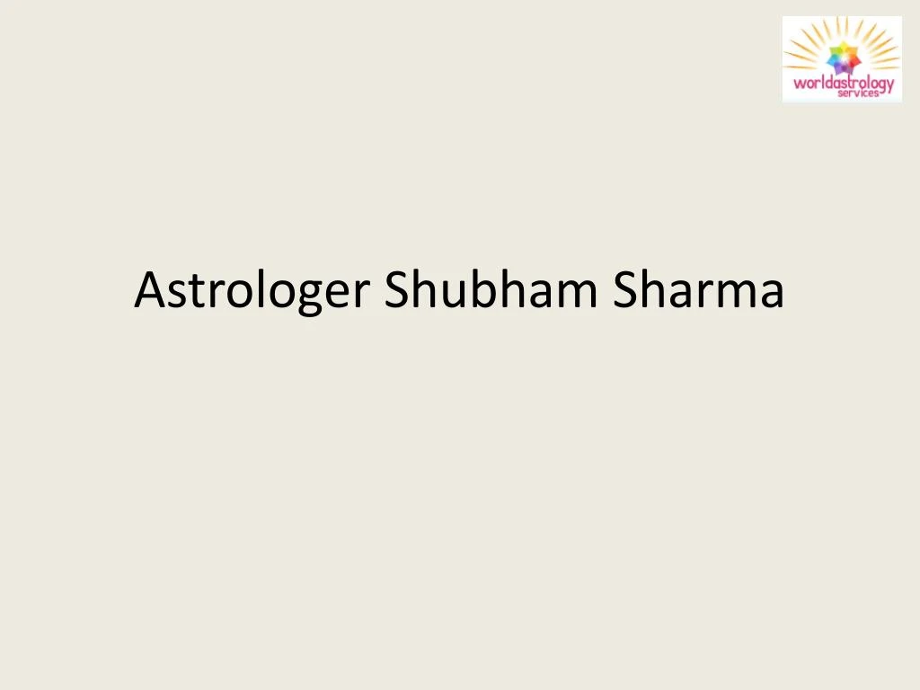astrologer shubham sharma