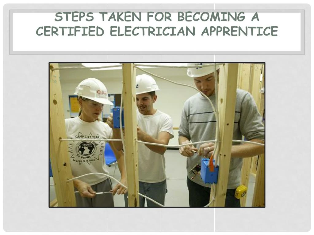 steps taken for becoming a certified electrician apprentice