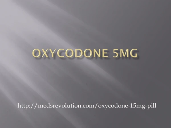 Oxycodone 5mg