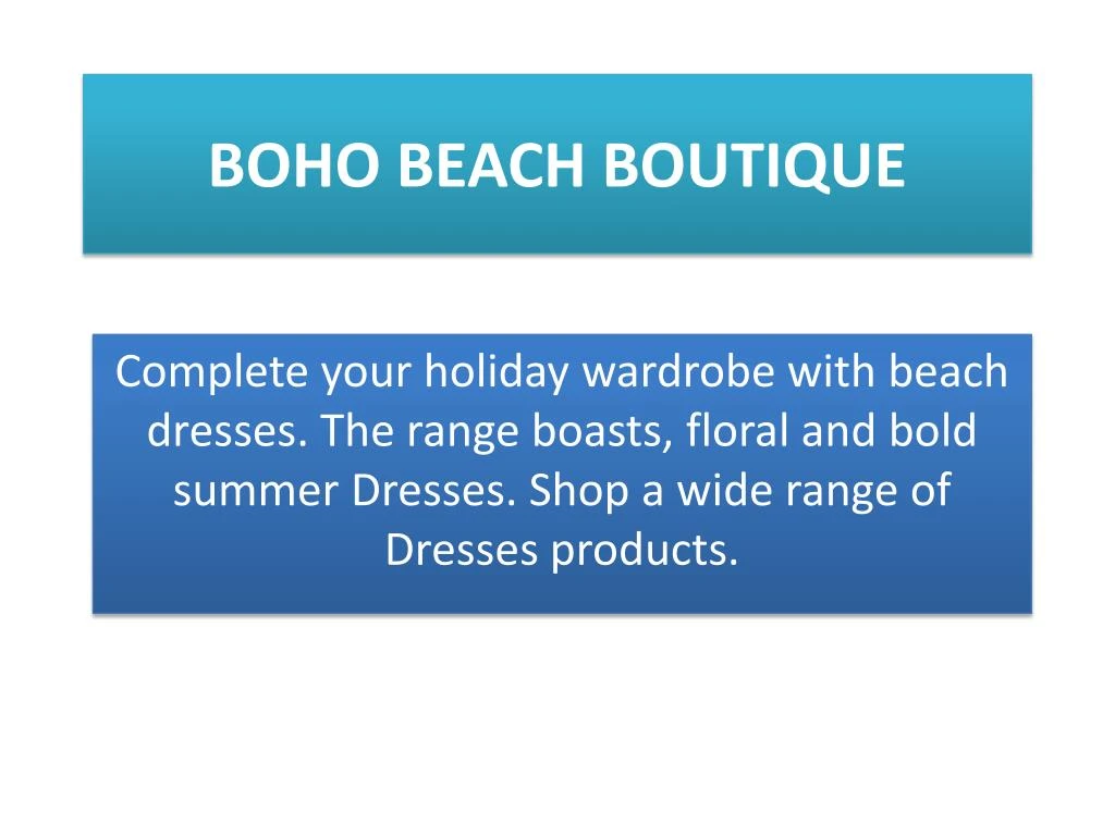 boho beach boutique