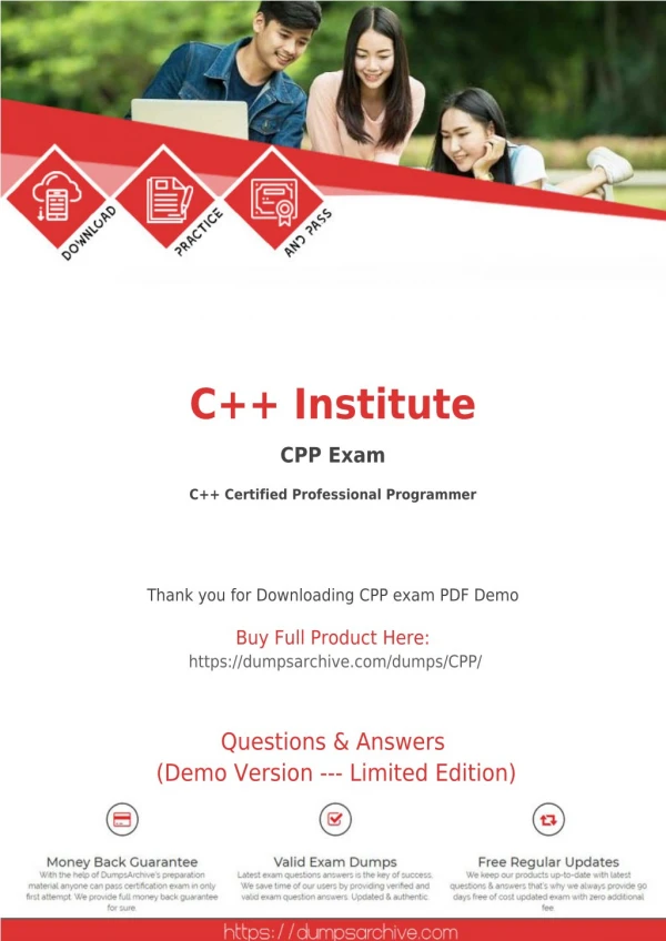 CPP Dumps - C Institute CPP Exam Questions - DumpsArchive