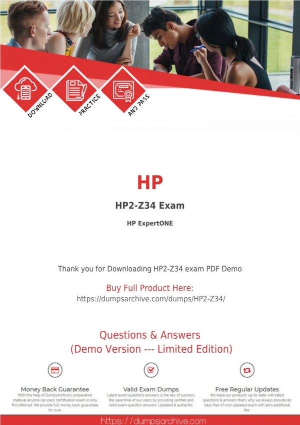 HP2-Z34 Dumps PDF - Pass HP2-Z34 Exam with 100% Guarantee