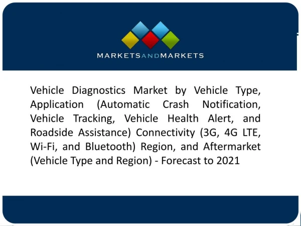 Bluetooth is Estimated to Account for the Largest Share in the Vehicle Diagnostics Market