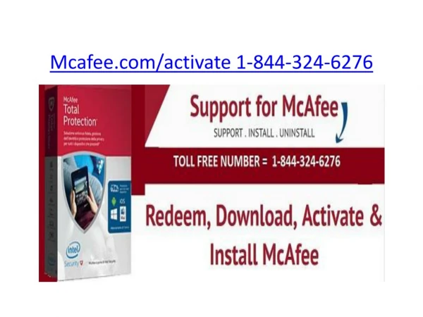 mcafee com activate 1 844 324 6276