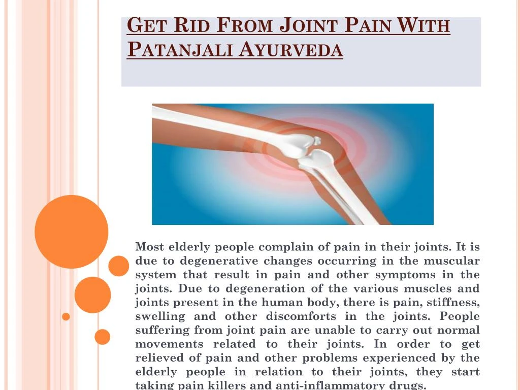 get rid from joint pain with patanjali ayurveda