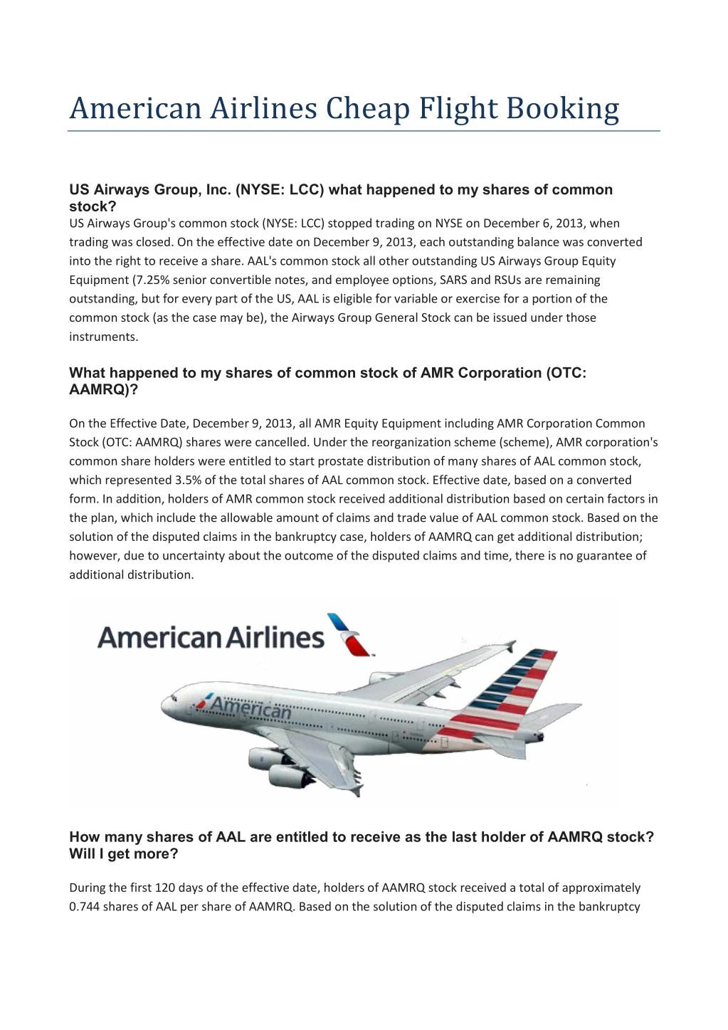 american airlines cheap flight booking