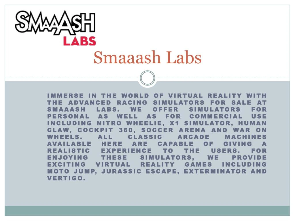 smaaash labs