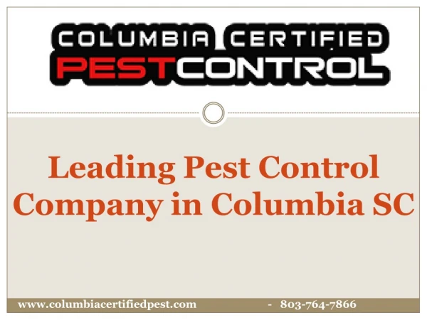 Leading Pest Control Company in Columbia SC
