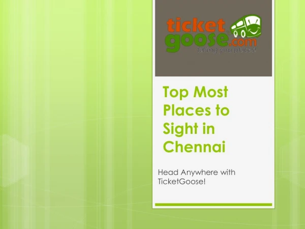 Top most places to sight in Chennai!
