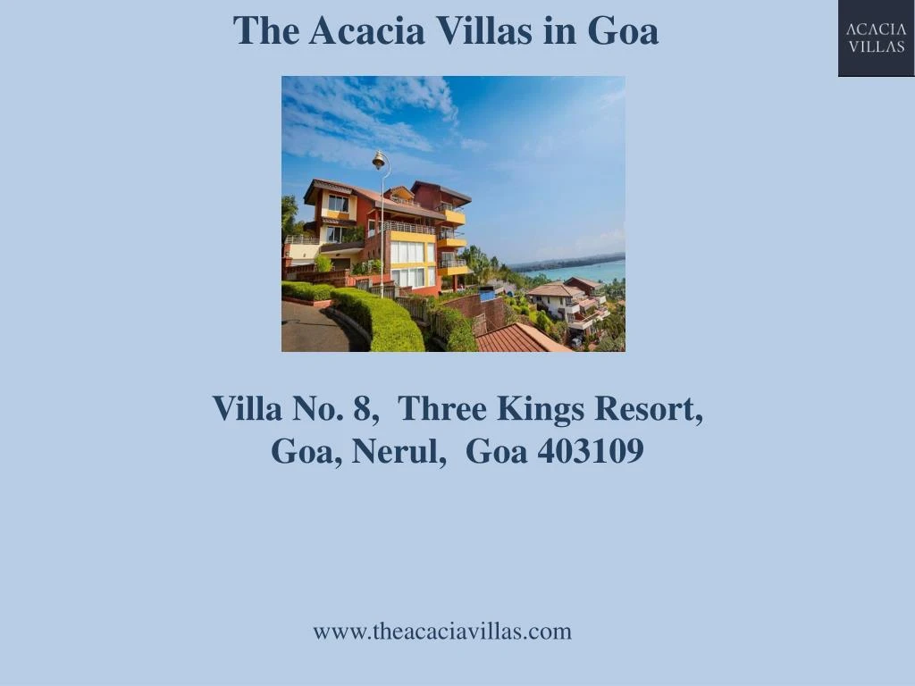 Villas In Arpora - The Acacia Villas in Goa