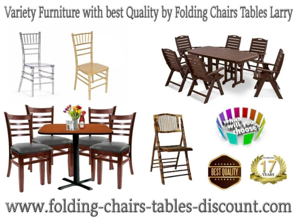 Variety Furniture with best Quality by Folding Chairs Tables Larry