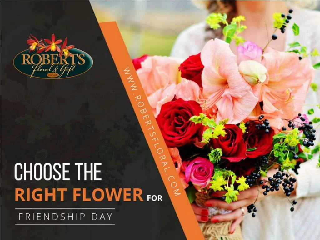 choose the right flower for friendship day