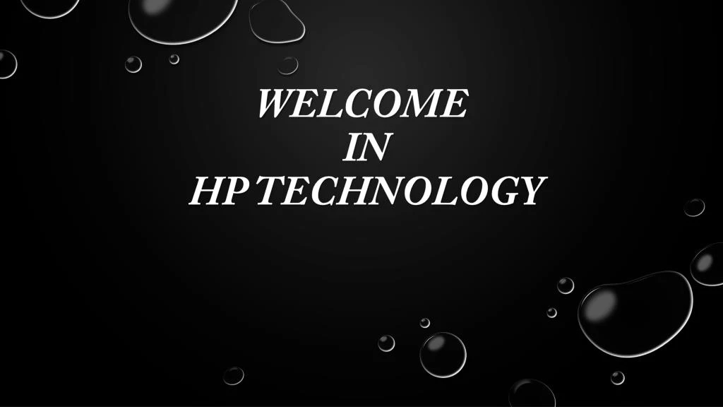 welcome in hp technology