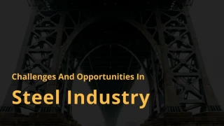 Challenges And Opportunities In Steel Industry - slide 1