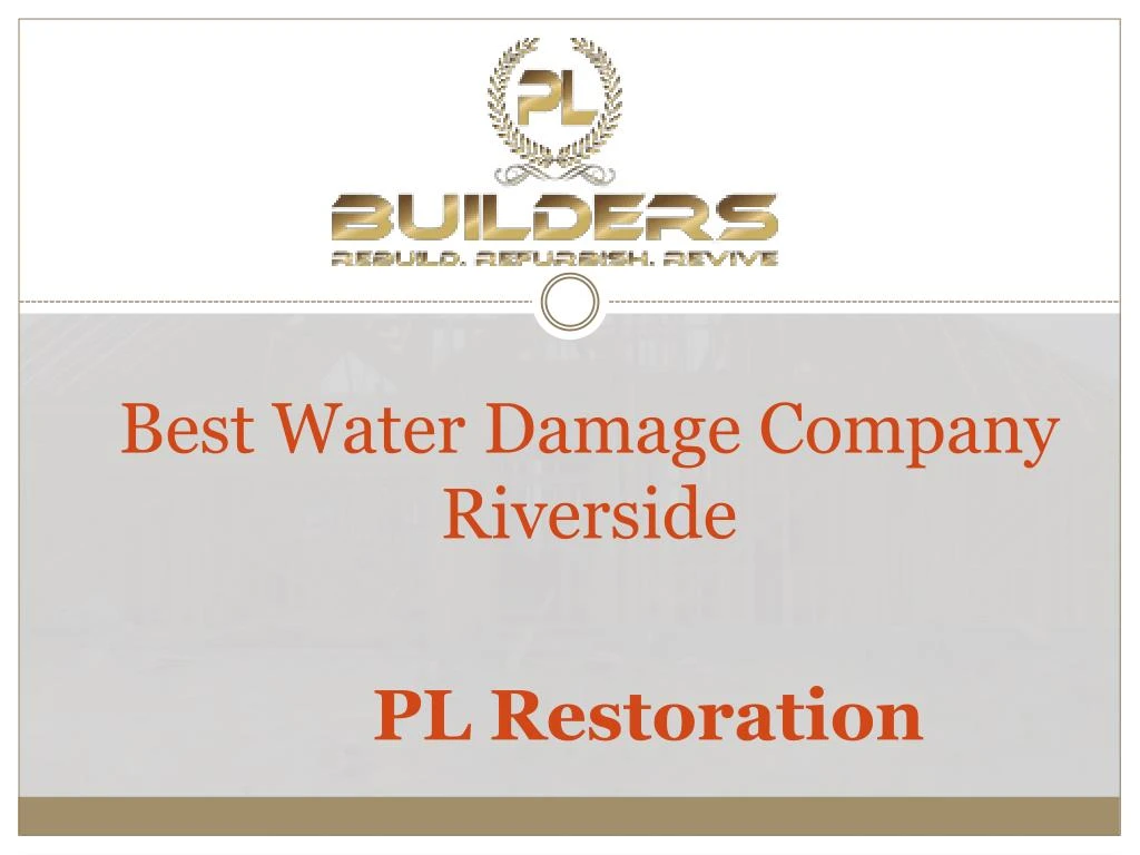 best water damage company riverside