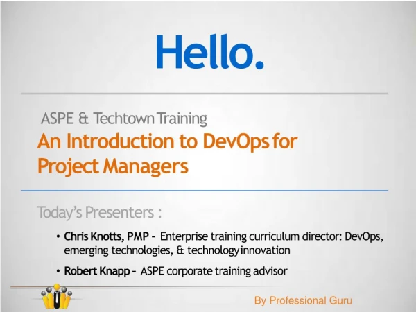 introduction to DEVOPS