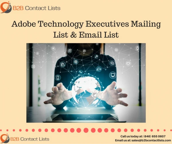 Adobe Technology Executives Mailing Lists in USA