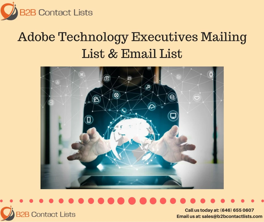 adobe technology executives mailing list email