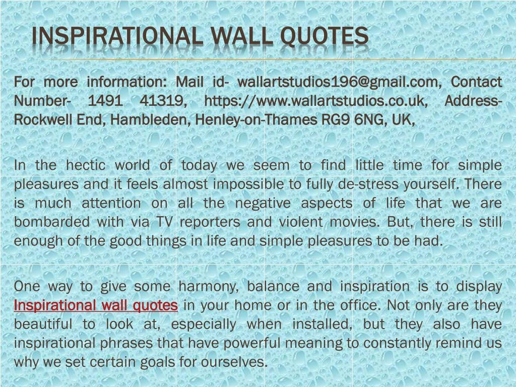 inspirational wall quotes